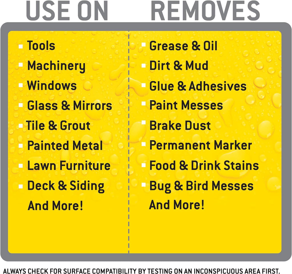 Tub O' Towels Heavy Duty Cleaner and Degreaser Spray Helps in Removing Oil Tar Paint Dirt Caulk Grease Grime Gunk Epoxies, Industrial Strength, Home & Auto, Made In USA, Citrus Scent, 24oz, 3-Pack