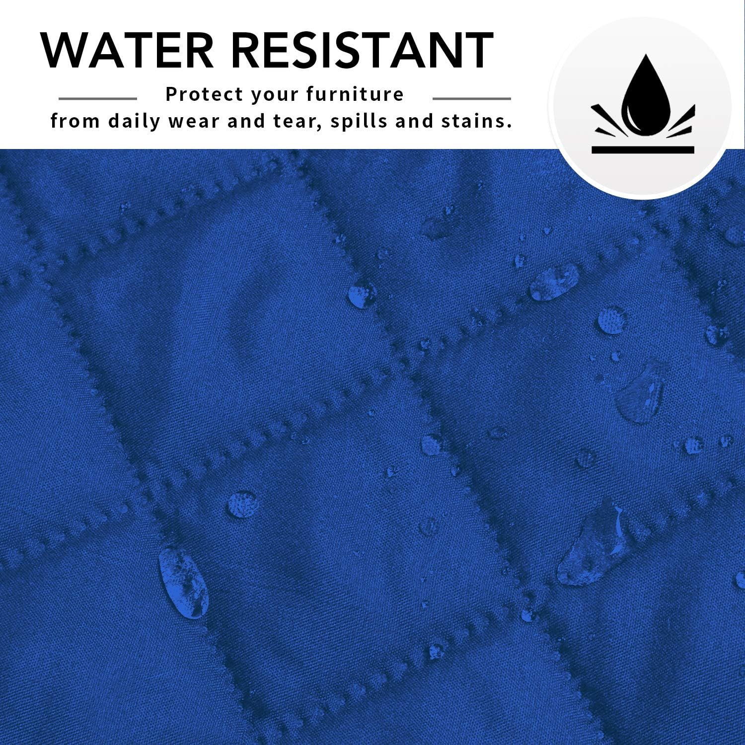 Easy-Going Sofa Slipcover L Shape Sofa Cover Sectional Couch Cover Furniture Protector Mat for Pets Dog Cat (Small, ClassicBlue/ClassicBlue)