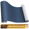 Linen Repair Tape 16x90 inch, Self Adhesive Fabric Patches, Linen Patch Tape Kit, Fabric Repair Tape for Couch Sofas, Headboards, Chairs, Pillows, Curtains, Couches - Navy Blue