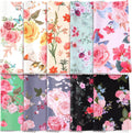 Sinmoe 20 Pcs Microfiber Cleaning Cloth Elegant Flower Design Microfiber Cloth Soft Multicolor Glasses Cleaner for Eyeglasses Camera Lens Cell Phone Screens Glasses, 6 x 6 Inches