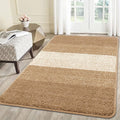 Kitinjoy Indoor Outdoor Door Mat, 59x36 Non-Slip Absorbent Dirt Trapper, Low-Profile Washable Inside Entrance Front Floor Mat, Sturdy Soft Entry Doormats for Entryway, Camel