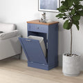 Betterhood Tilt Out Trash Cabinet 10 Gallon Wooden Free Standing Laundry Sorter Cabine,Recycling Cabine with Hideaway Drawer,Tilt Out Trash Cabinet Can Bin Kitchen