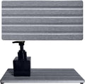 Diatomite Soap Dish, Water Absorbing Stone Tray, Kitchen Sink Organizer, Fast Drying Counter Holder (Grey, 11" x 4.7"/28 x 12cm)