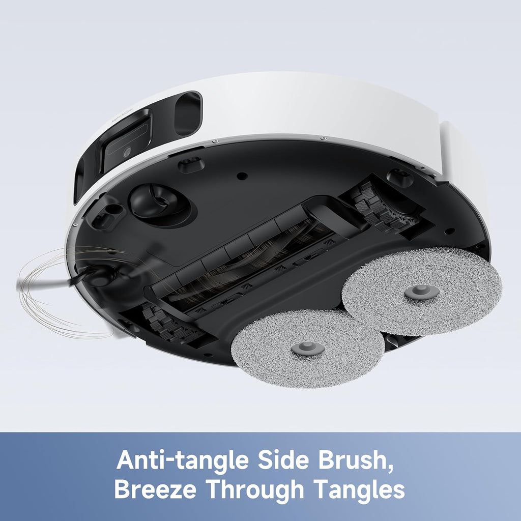 Mova E40 Ultra Robot Vacuum and Mop, 19,000Pa Suction, Extenable & Liftable Mop, All-in-One Station, Auto-Empty, Auto Washing & Hot Air Drying, 360°Obstacle Avoidance, App & Voice Control