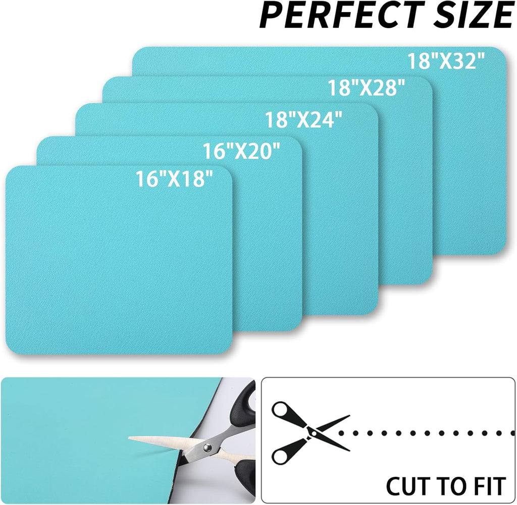 Dish Drying Mat for Kitchen Counter, Heat Resistant Drainer Mats with Non-slip Rubber Backed, Hide Stain Kitchen Super Absorbent Draining Mat, Easy to Clean Dish Rack Pad, Teal 16"x20"