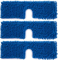 3 Pack Mop Heads Replacement Compatible for Oceda Dual-Action Flip System, Dry and Wet Used, Chenille Double Sided Mop Refills Head for Most Hardwood Floors