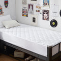 GRT Twin XL Mattress Protector Waterproof, 100% Waterproof Quilted Fitted Mattress Pad, Noiseless Hollow Cotton Mattress Cover, fits up to 18" Deep, Dust Proof White