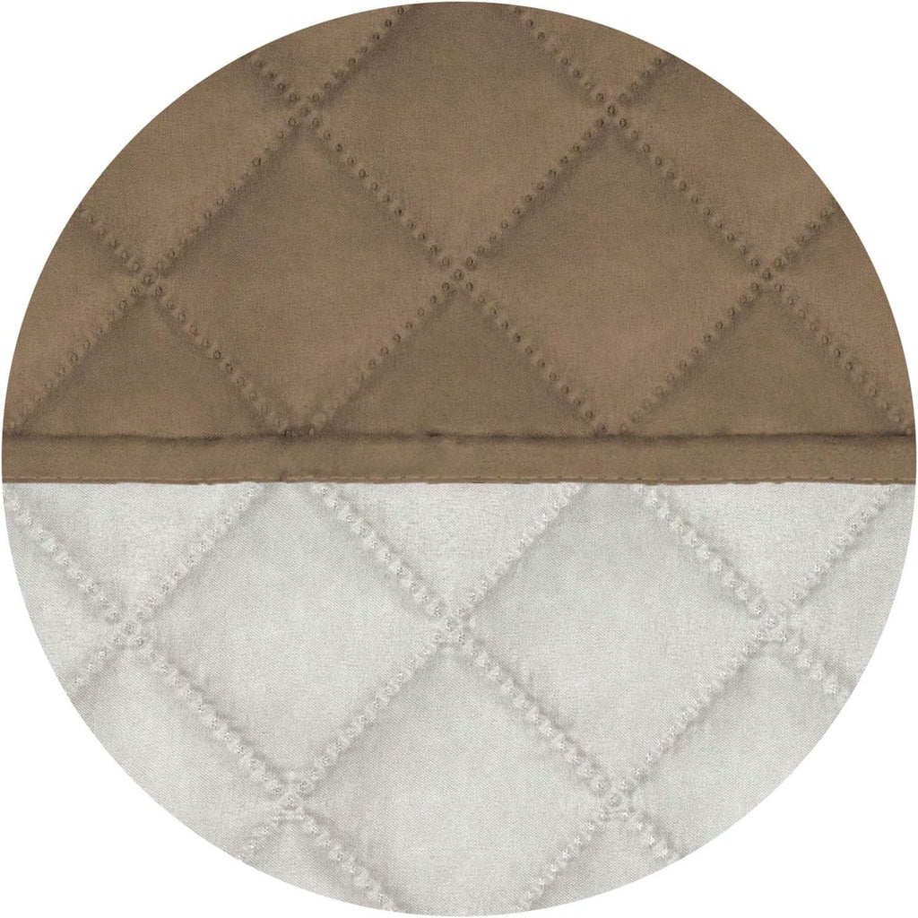 PureFit Reversible Quilted Sofa Cover, Water Resistant Slipcover Furniture Protector, Washable Couch Cover with Non Slip and Elastic Straps for Kids, Dogs, Pets (XX Large, Camel/Ivory)