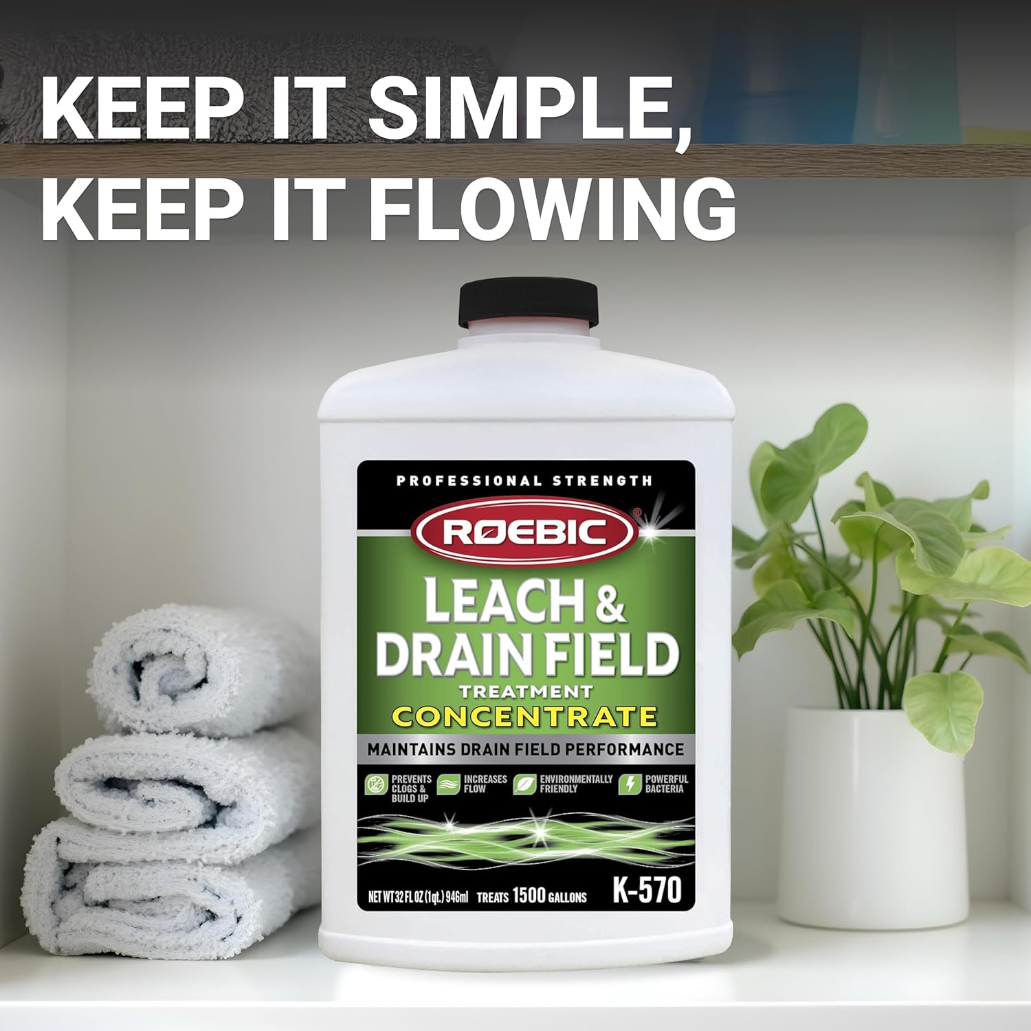 Roebic K-570-Q 32-Ounce Leach And Drain Field Opener Concentrate