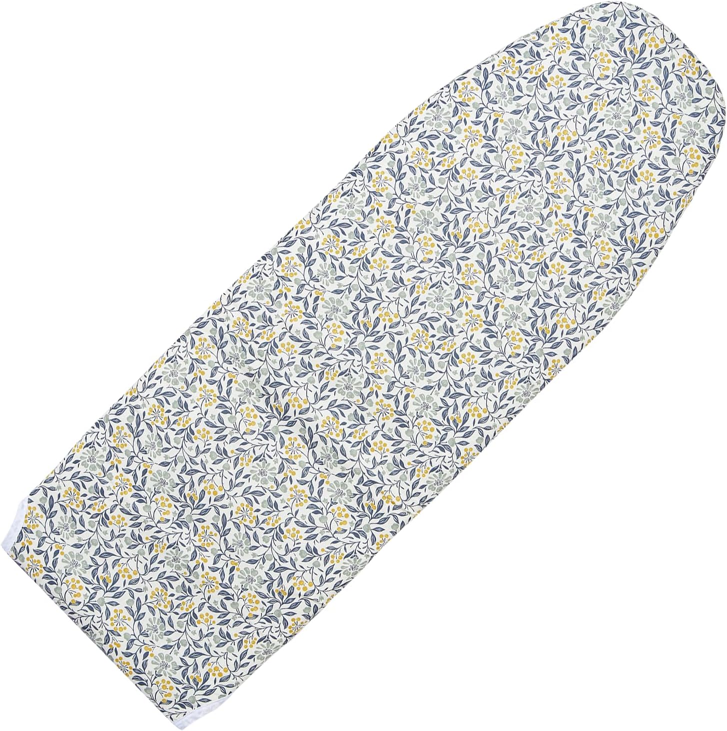 Seiritex Over The Door Ironing Board Cover 14 x 42 inch, Thick Padding and Heat Reflective with Hook and Loop Fasteners, 3 Layers Iron Board Cover (Flora)