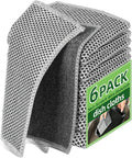 Stainless Steel Scrubber and Cleaning Rags - Non Scratch Wire Dishcloth for Washing Dishes, Durable Steel Wool Scrubber and Kitchen Dish Towels (New 6pcs)