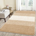 Kitinjoy Indoor Outdoor Door Mat, 59x36 Non-Slip Absorbent Dirt Trapper, Low-Profile Washable Inside Entrance Front Floor Mat, Sturdy Soft Entry Doormats for Entryway, Beige