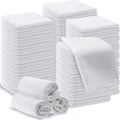 200 Pieces Microfiber Cleaning Cloths Bulk Absorbent Microfiber Towels Reusable Lint-Free Streak Free Wash Rags for House Kitchen Office Restaurants Bar Shop Car, 12 x 12 Inches (White)