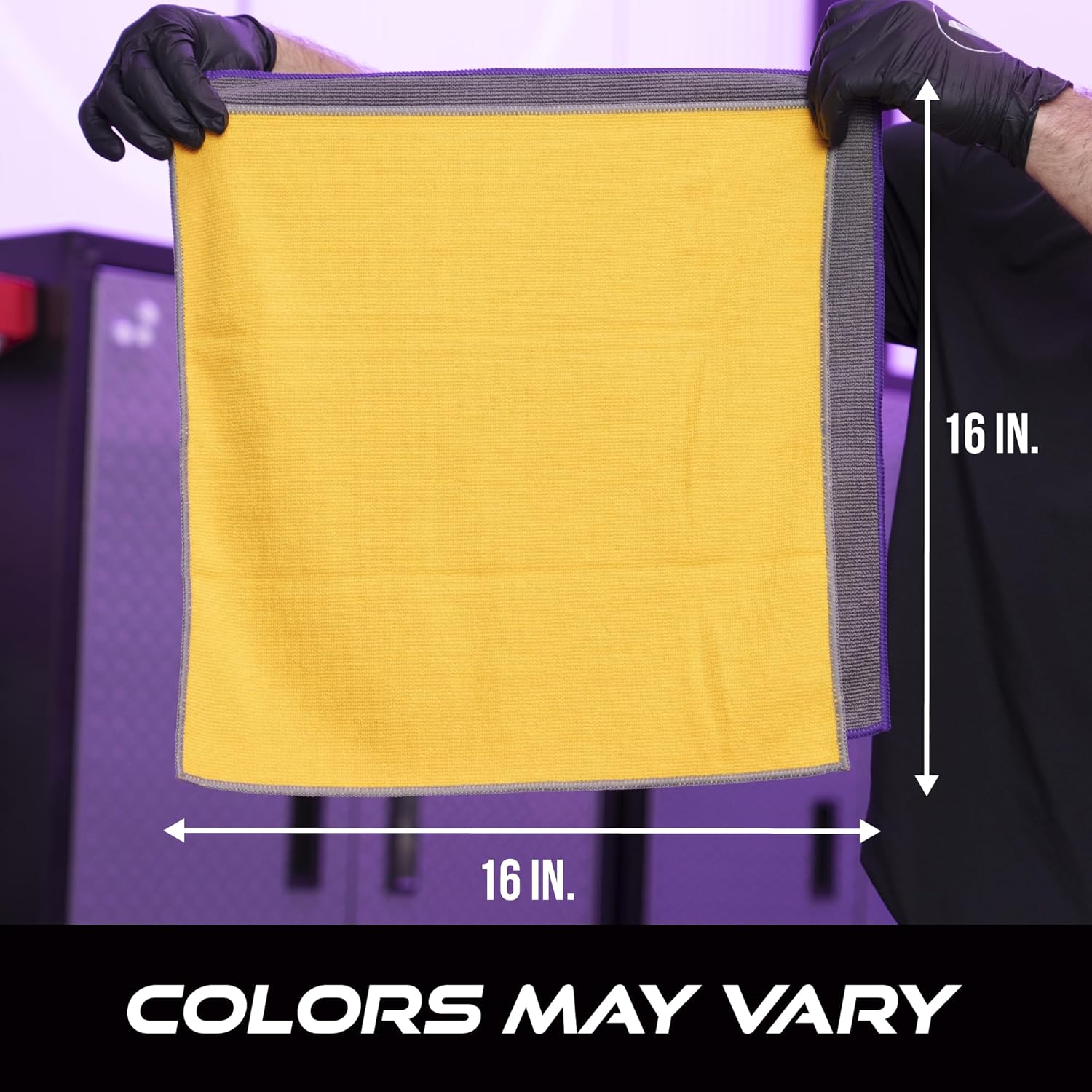 VIKING Microfiber Cleaning Cloth for Car Detailing Kit, Polishing Towels, Car Wax Removal Cloths, Grey, 16 inch x 16 inch, 3 Pack