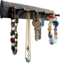 Rustic Wall Hooks for Hanging Accessories, Towel, Leash, Jewelry Hanger - Farmhouse-Style Homes - Vintage Iron Keys and Towels Rack - 10 x 1.2 x 1.2 Inch