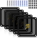 Dust Filter PC 140mm for Computer Cooler Fan/PSU/Routers Computer Fan Filter Grills PVC 50 Mesh, Magnetic Frame PC Cooler Filter Dustproof Mesh (PVC, 140 * 140mm, 5pcs, Black)