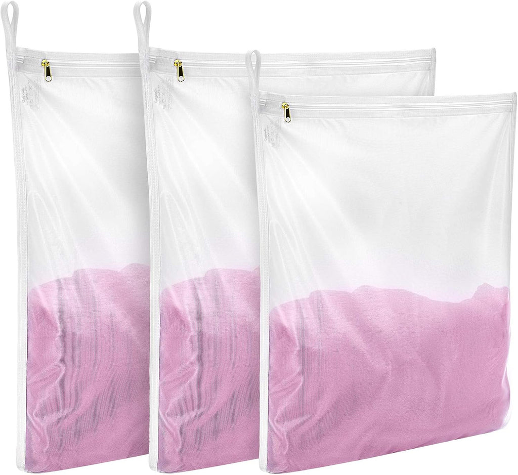 Gogooda Delicates Laundry Bags, Fine Mesh Wash Bag for Lingerie, Underwear, Bra, Silk, Socks with Hanging Loop