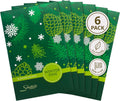 Simplicity Scents Winter Pine Scented Sachets Pack of 6, Fall & Winter - Long-Lasting Scented Bags, Home Fragrance, Air Freshener & Deodorizer for Closet, Room, Drawer, or Cars, Made in USA