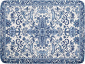 Chinoiserie Floral Dish Drying Mat for Kitchen Counter Blue and White Flowers Pattern Dish Drying Pad 16”x18”Absorbent Reversible Seasonal Decor Dishes Drainer Pad Dish Dry Rack Mat for Counter top
