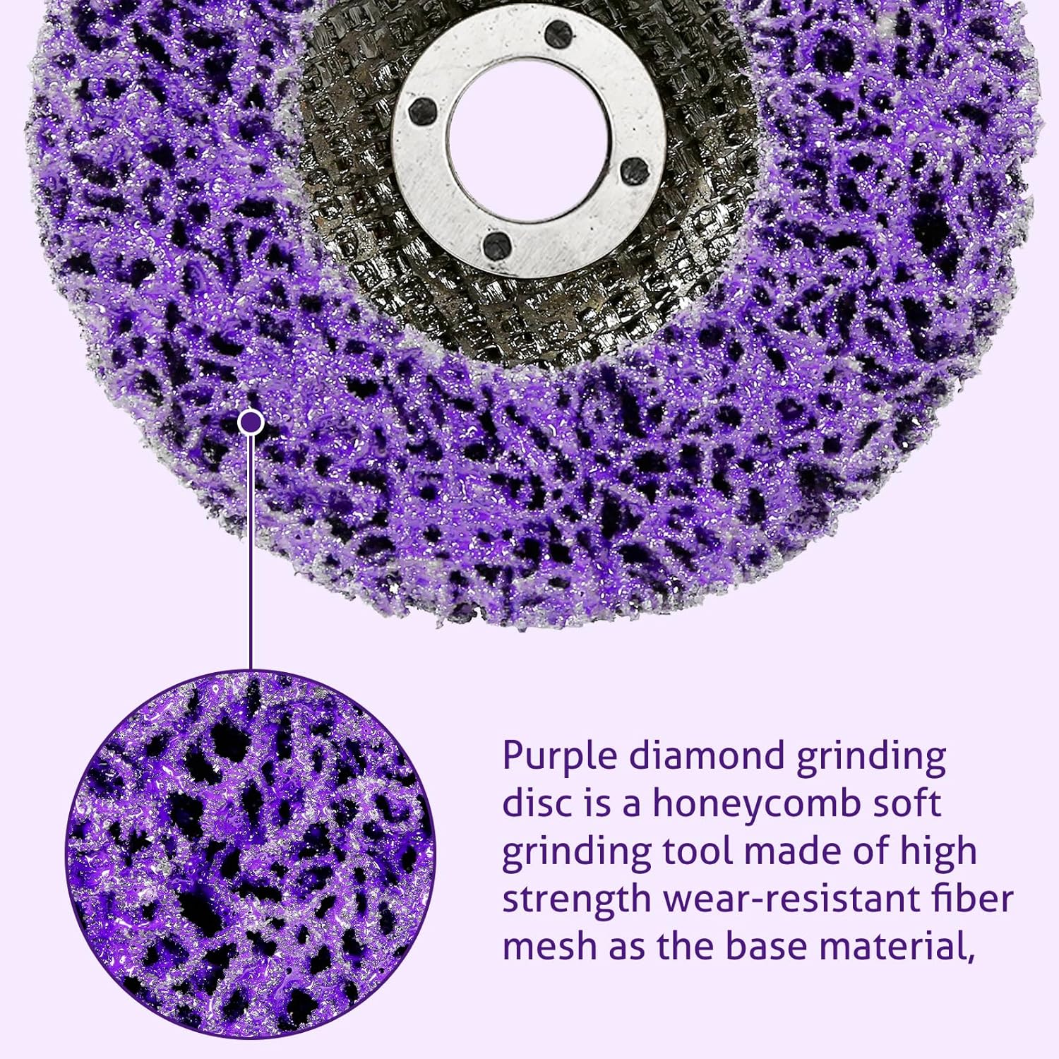 WICHEMI 10 Pack 4'' x 5/8'' Strip Discs Rust Remover Paint Stripping Wheel for Angle Grinder, Quick Abrasive Discs Rust Oxidation Surface Cleaning