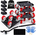 Heavy Furniture Movers with 5 Wheels Furniture Dolly Rotatable Wheel Dolly for Moving Furniture Lift Mover Tool Set Carbon Steel Panel Heavy Duty Dolly Maximum Load 3475 LBS