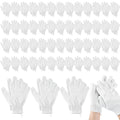 104 Pcs Exfoliating Glove Bulk Shower Gloves with Hanging Loop Exfoliating Body Scrubber Dead Skin Remover for Body Bath Beauty Spa Massage Scrubs Men Women Bathing(White)