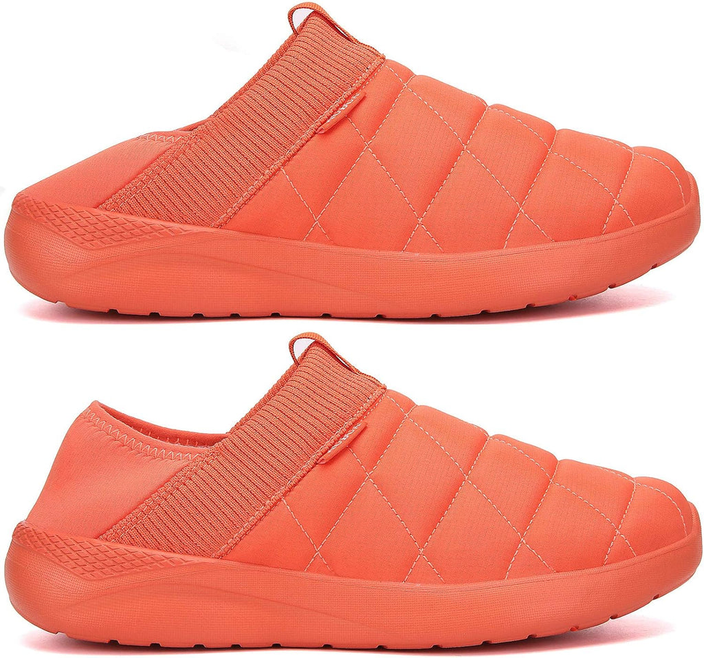 KUBUA Slippers for Men and Womens Indoor House Shoes Plush Slip on Outdoor Garden Loafers