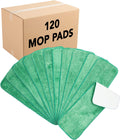 Arkwright Spray Mop Replacement Pads - (Case of 120) Bulk Microfiber Flat Dry and Wet Refill Mop Pads Floor Cleaning, Compatible with Bona and Rubbermaid, Fits All Mop Heads, 18 in, Green