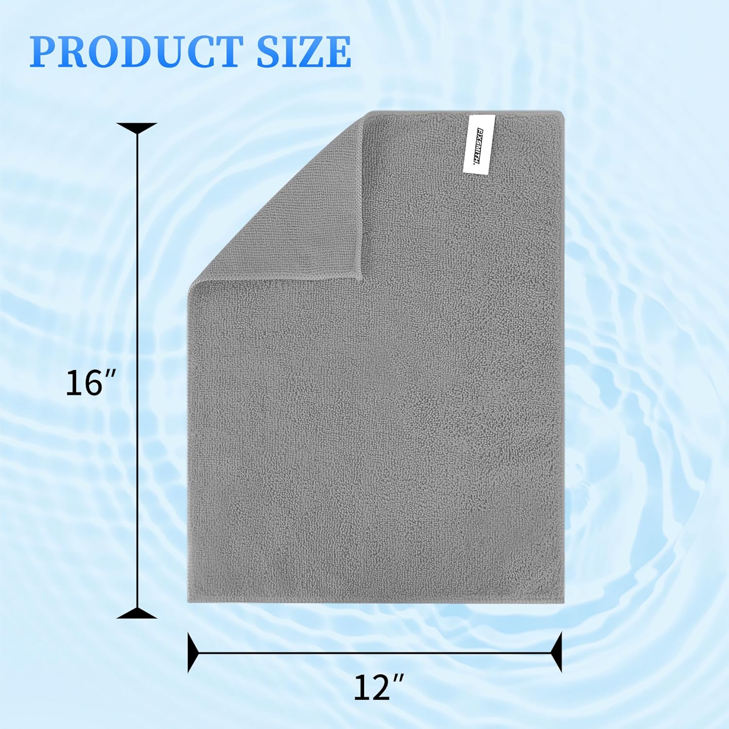 FIXSMITH Microfiber Cleaning Cloth - Pack of 50, Microfiber Towels for Cars 16 x 12 in, Highly Absorbent Cleaning Rags, Lint-Free, Streak-Free Cleaning Cloths for Car Kitchen Home Office