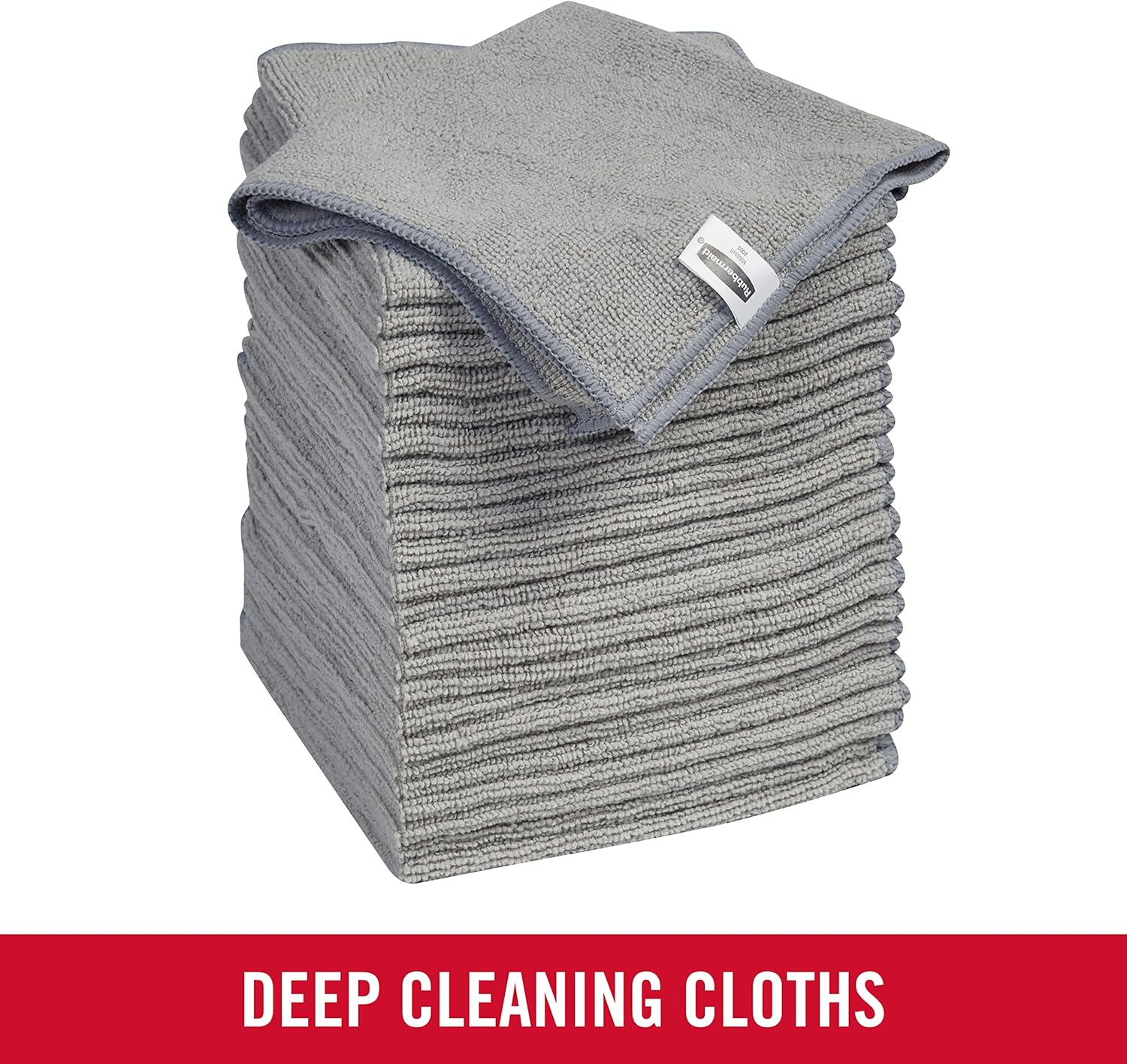 Rubbermaid All Purpose Microfiber Cleaning Cloth Towels, 12"x12", Non-Scratch, Reusable/Washable for Cleaning/Wiping/Polishing for Home/Kitchen/Car (Pack of 300)