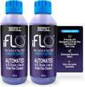 iFLO® Smart A/C Drain Line Cleaner and Drain Pan Cleaner Cartridge, Fast-Acting, Long-Lasting HVAC System Solution for Tough Clogs & Buildup, 3-Month Supply per Bottle, 2 Pack of 36oz