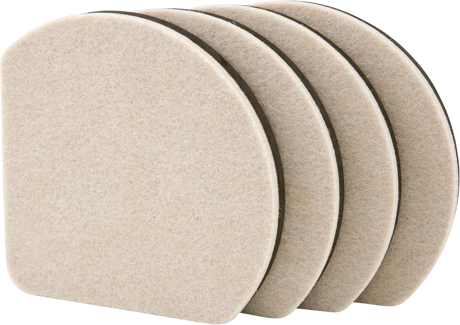 Super Sliders 7" Slide & Hide Reusable Furniture for Hard Surfaces - Effortless Moving and Surface Protection, Beige (4 Pack)