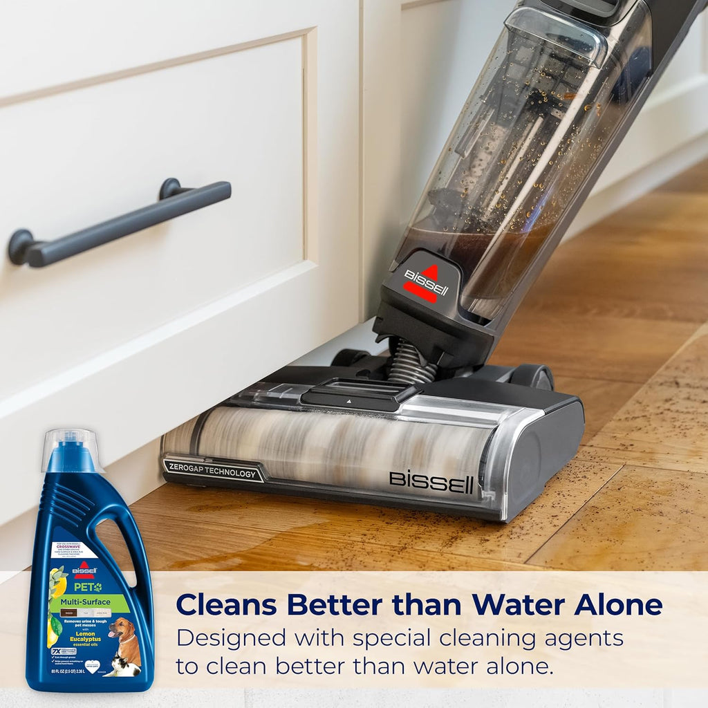 Bissell Multi-Surface Pet with Citrus, 3444G, 80oz, Safe on Sealed Hard Floors and Area Rugs, Removes tough pet messes and elimantes odors, Lemon Eucalyptus Essential Oils