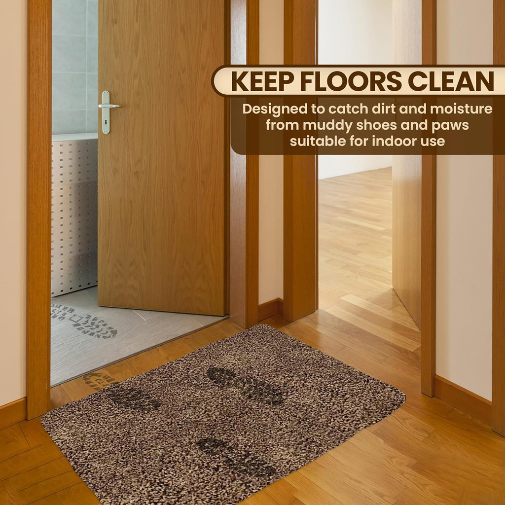 Premium Microfiber Indoor Door Mat – 32"x48" Washable Entry Mat, Non-Slip, Waterproof Backing, Super Absorbent, Low Profile Entryway Doormat for Indoor Entrance