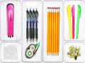Simple Houseware Clear Drawer Organizer for Office Bin Desk Storage, Assorted Size, 6 Packs