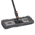 SWOPT 18” Microfiber Dust Mop + 60" Steel Handle, Combo — Dust Mop Head with Long Handle Interchangeable with All SWOPT Cleaning Products — Clean Hard-to-Reach Areas, Machine Washable