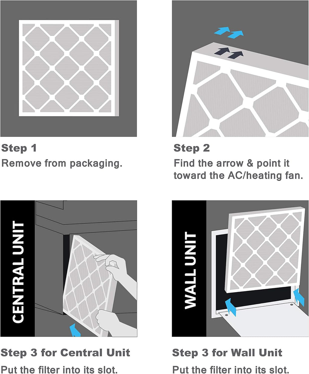 Aerostar 10x18x1 MERV 11-6 Count - Pleated Furnace & Air Conditioner Filters - Removes Dust, Cold & Flu Germs, Lint, Mold, Pet Dander, Allergy-Causing Pollen, Smog & Smoke