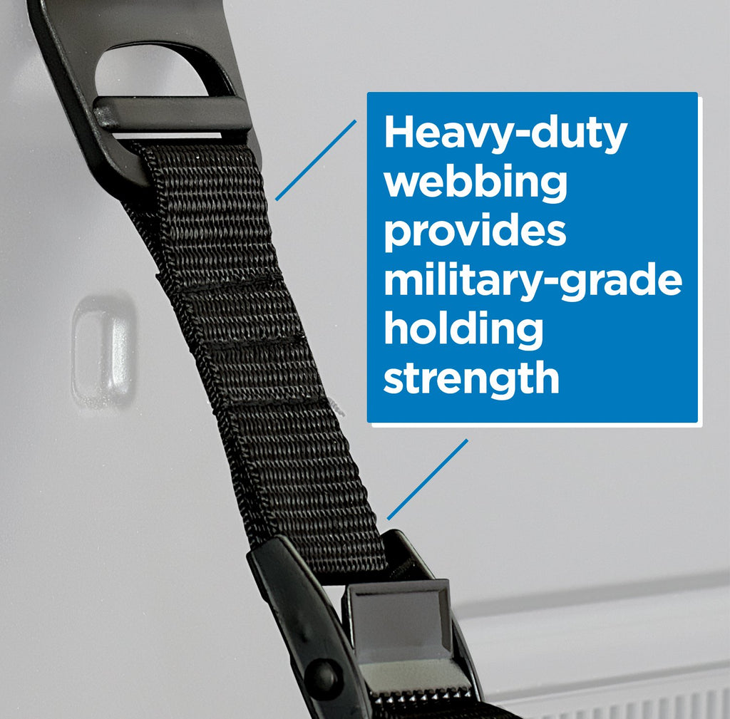 Mount-It! Safety Straps for TV, Furniture, Bookcase, Dresser and TV Stands - Anti-Tip Strap Television Anchor Kit for Baby Proofing, Earthquake Protection, 2 Pack, Mounting Hardware Included