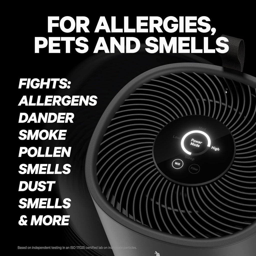 PuroAir 130i Smart Air Purifiers for Home Large Rooms - Covers Up To 600 Sq Ft - Filters Up To 99.9% of Pollutants, Smoke, Pollen, Dust - Quiet Air Filter - Air Purifiers for Bedroom (2 Pack)