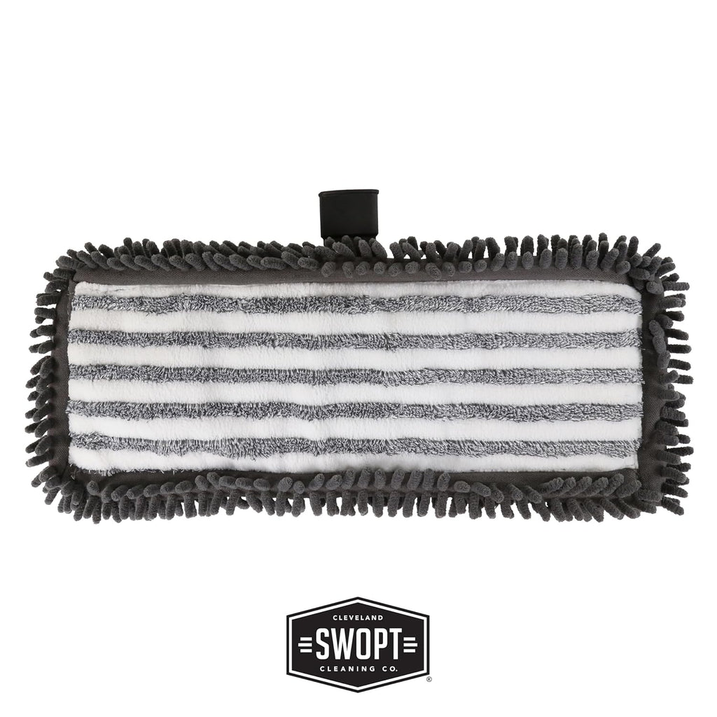 SWOPT 18” Microfiber Dust Mop Head with Refill – Microfiber Mop Head for Use on Wood, Laminate and Tile Floors, Lint Free Cleaning – 5102C6