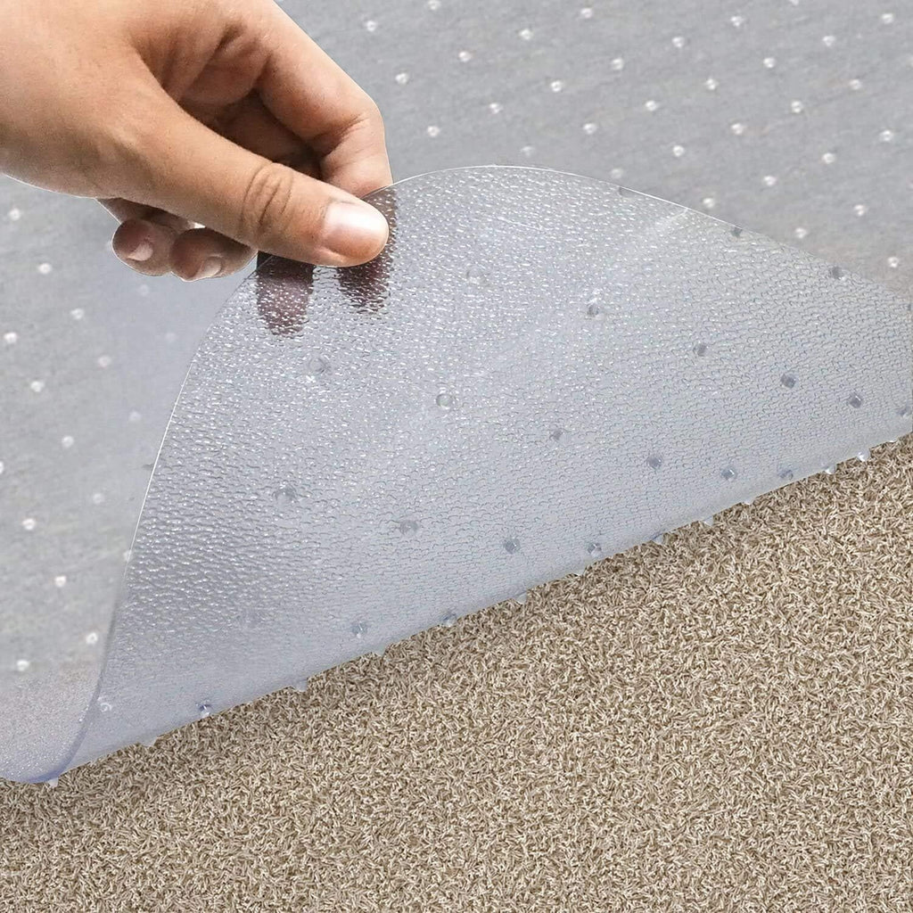 Azadx Chair Mat for Carpet 60"x 36" Large Chair Mats for Carpeted Floors, Office Chair Mats for Carpet Protector Floor Mat on Low Pile Carpets Easy Glide Rolling Desk Computer Chair Mat for Home