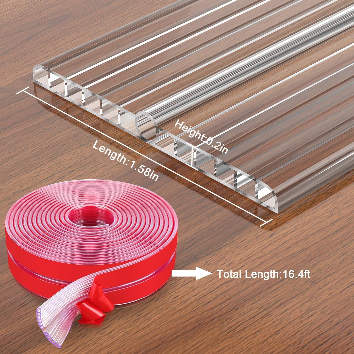 Baby Proofing 16.4ft Long (1.58" Wide) Corner Protector Baby Corner Guards Furniture Corner & Edge Safety Bumpers Clear Baby Proofing Bumper Cushion for Table Furniture Sharp Corners