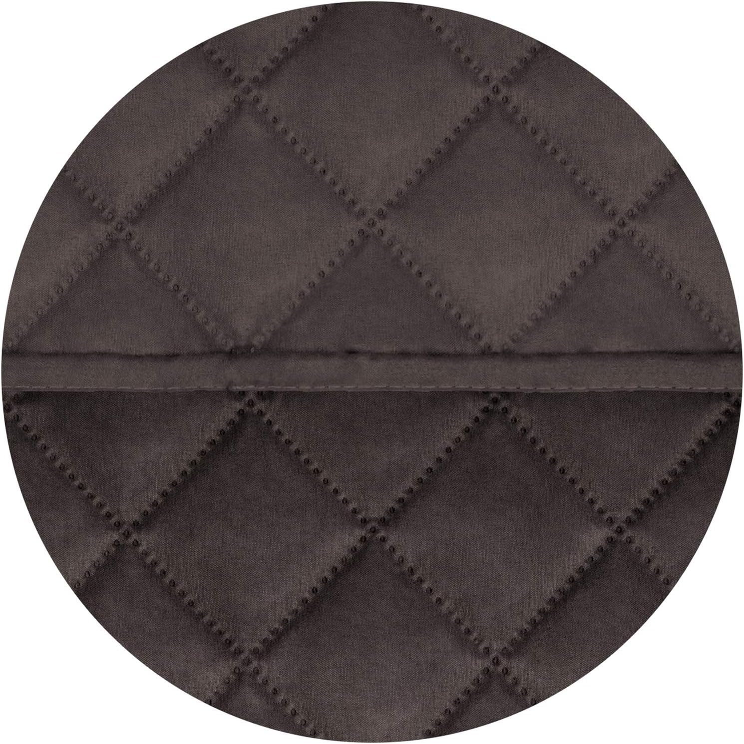 PureFit Reversible Quilted Sofa Cover, Water Resistant Slipcover Furniture Protector, Washable Couch Cover with Non Slip and Elastic Straps for Kids, Dogs (Oversized Recliner, Chocolate/Chocolate)