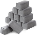 Riakrum 12 Pack Microfiber Applicator Pads Suede Car Detailing Sponge Ceramic Coating Applicator Pads Coating Sponge for Cars Graphene Metal Plastic Trim Ceramic Spray Applying Wax
