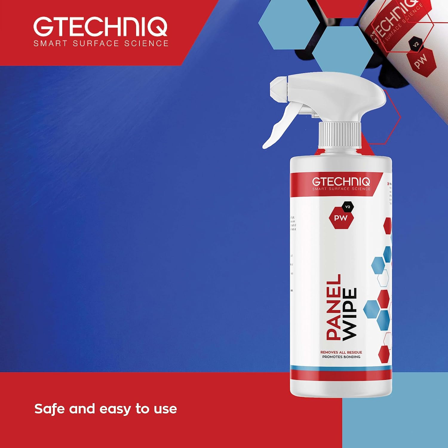 Gtechniq Panel Wipe for Car Cleaning, Pre-Sealant Car Cleaner for Polish Residue, Fragrance-Free, Transparent, 250ml