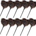 Ostrich Feather Duster-14.9 Inch Mini Natural Feathers Dusters with Plastic Handle Reusable Handheld for Cleaning Supplies Home Car Office(10pcs)