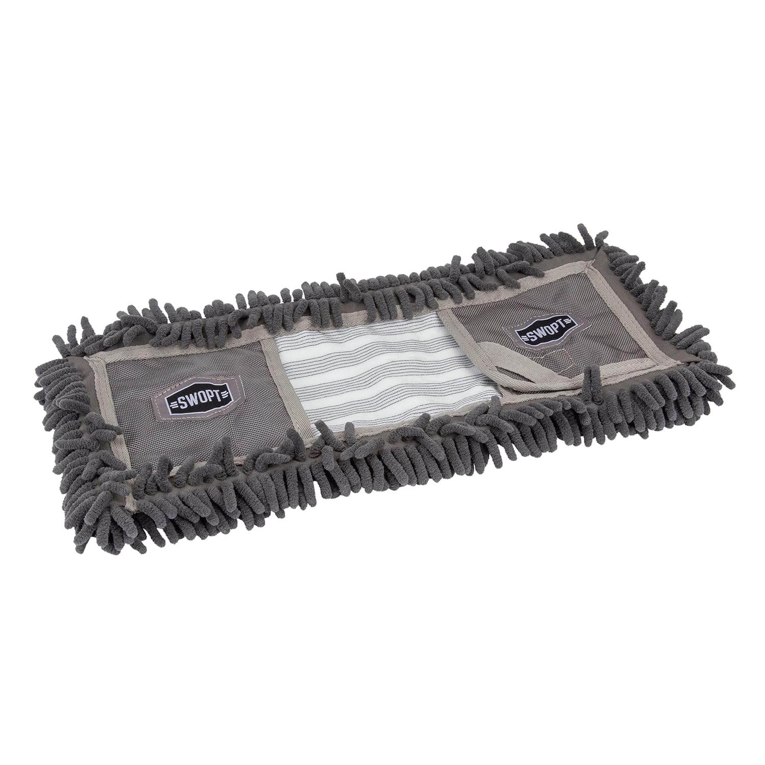 SWOPT 18” Microfiber Dust Mop Refill – Cleaning Pad for Use on Wood, Laminate, Tile – Interchangeable with All SWOPT Cleaning Products for More Efficient Cleaning and Storage