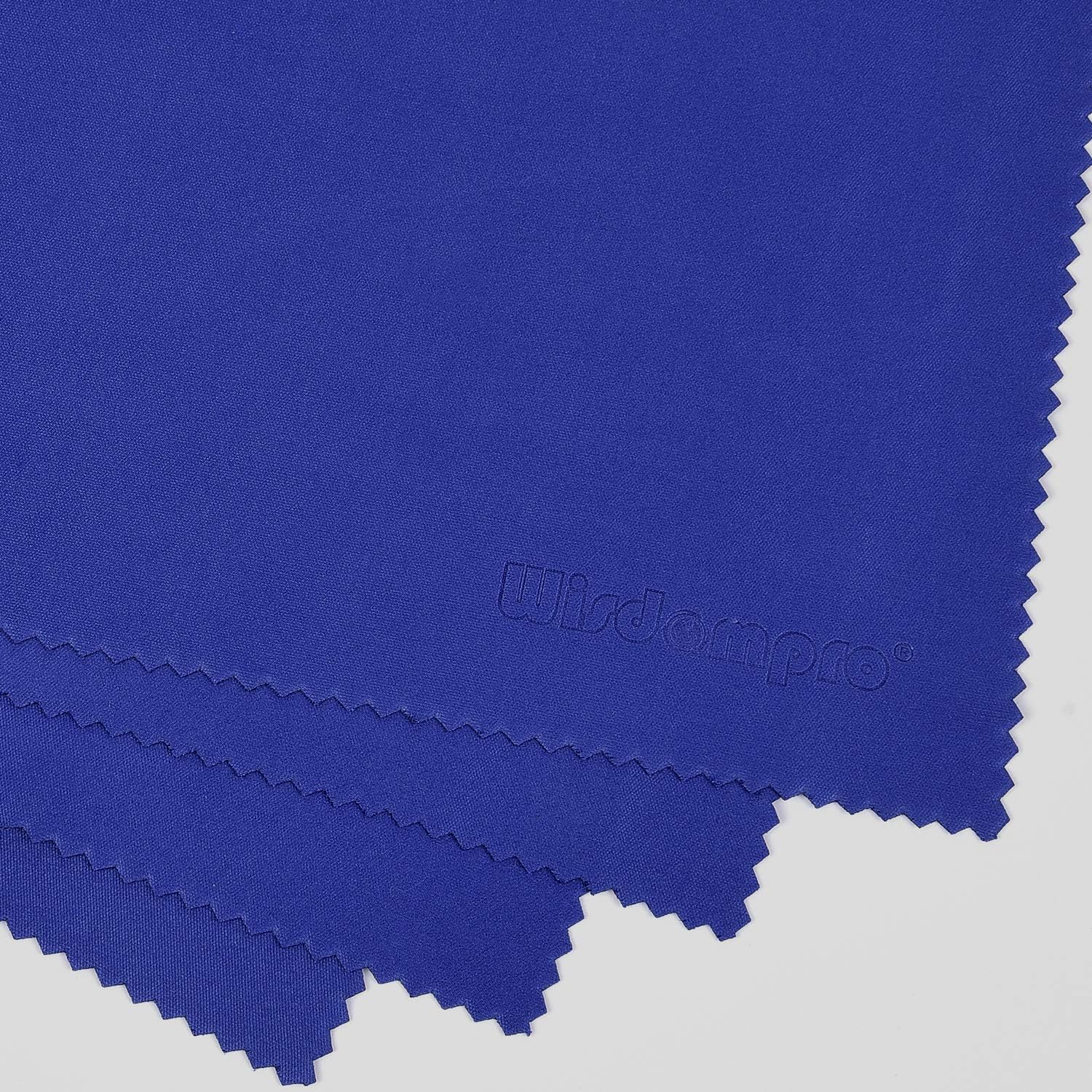Wisdompro Extra Large 4-Pack Microfiber Cleaning Cloth For Laptop, LCD TV, Computer Screen, Monitor, Tablet, Camera Lens, Glass, Lenses, Phone, iPhone, iPad, other Delicate Surface - Blue (16x16 Inch)