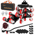 MYUEA【Upgrade Large】 Furniture Dolly,Furniture Movers with 5 Wheels,Carbon Steel Panel Heavy Duty Dolly,Furniture Lifter with 5 360° Rotatable Rubber Universal Wheels,Maximum Load 3747 LBS(Oversize)
