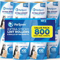 PetLovers Extra Sticky Lint Roller Mega Value Set for Pet Hair Removal, Dog and Cat Lint Remover (8 Pack Refills)